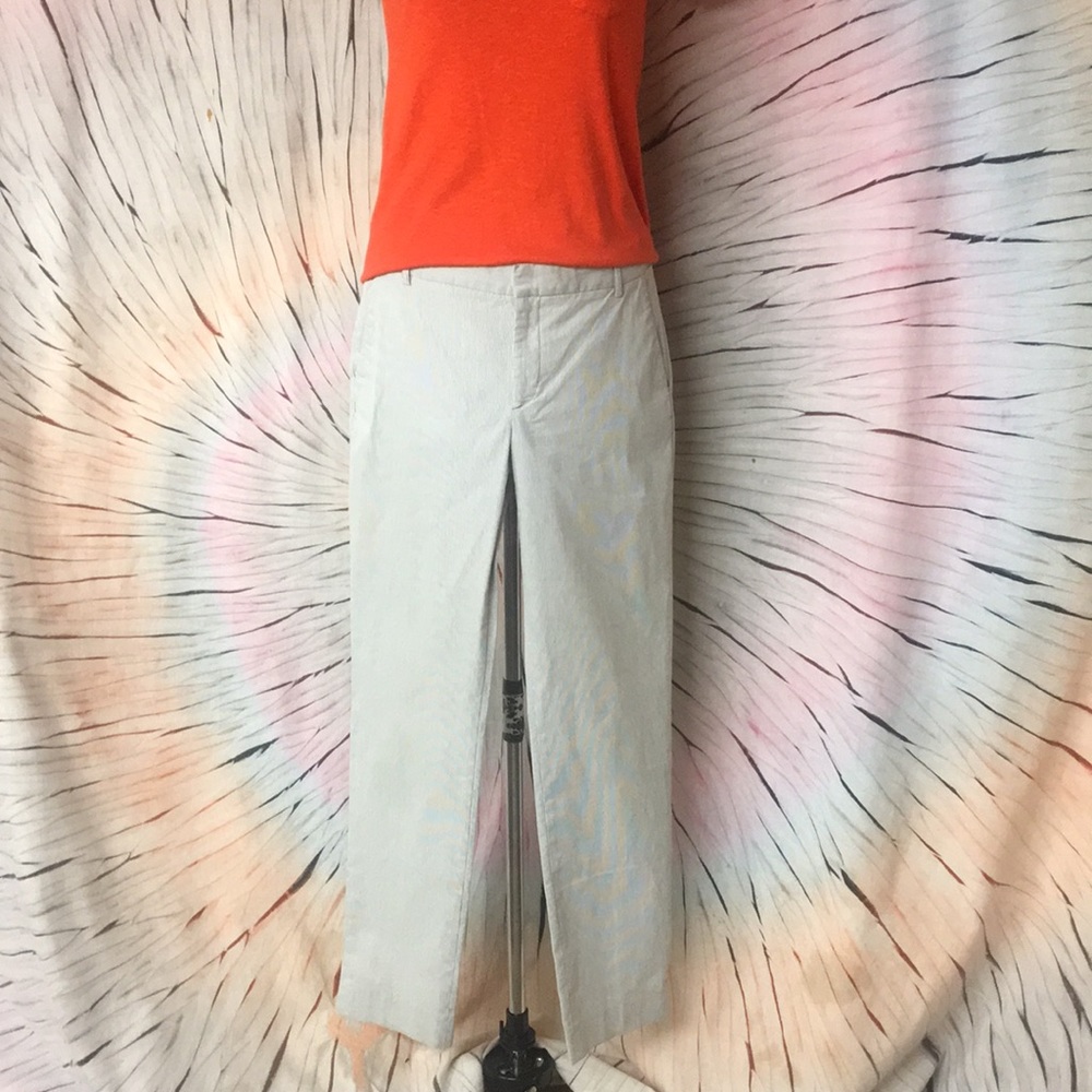 Grey Seersucker Pants